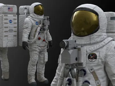 CS03 Space Suit LITE VERSION Low-poly 3D model