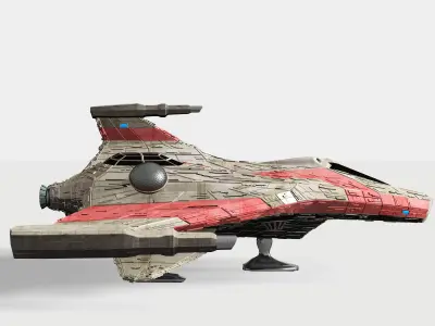 CDF Space Combat Fighter 3D model