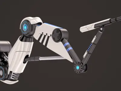 Robotic Arm Stylized 3D model