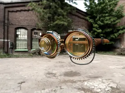 SteamPunk Glasses 3D model