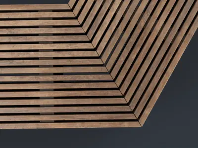 Modern Outdoor Bench 55 PBR Game Ready Low-poly 3D model