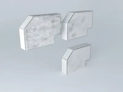 Parquet pair of cubes Free 3D model