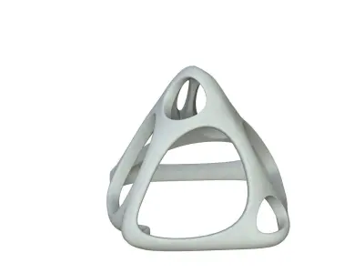SciFi Cube Object No 58968 Low Poly Shape Low-poly 3D model