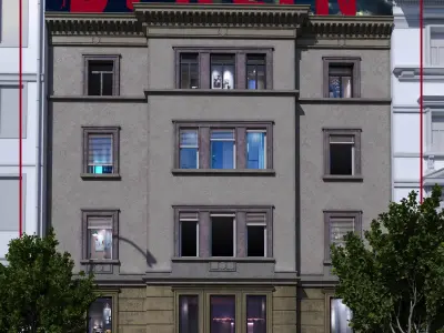 Berlin street building NO102 3D model