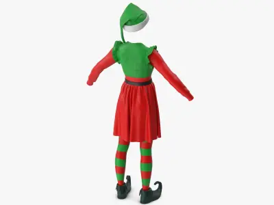  Christmas Elf Costume Female 2 