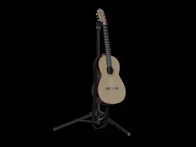 Manuel Ramirez 1908 Maple Flamenco Classical Guitar 3D model