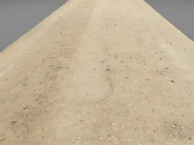 Spring road raw scan 3D model