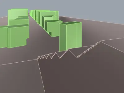 Agiou Nikolaou Street Patras 3D model