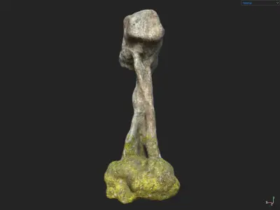 Low poly Fantasy Cave 03 Low-poly 3D model