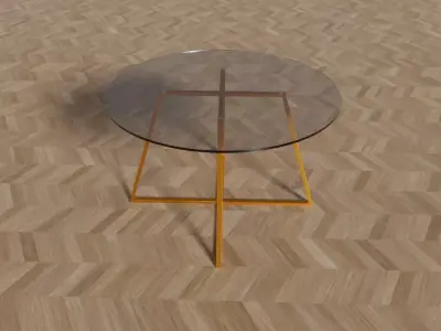 Glass Table 3D model order