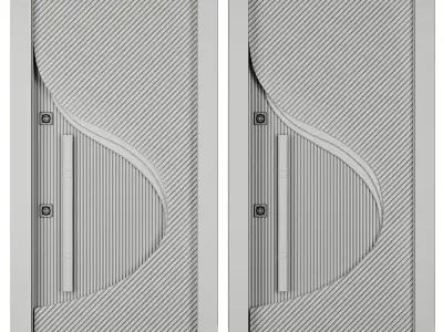 Entrance door set207 3D model