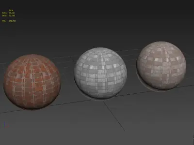 Brick-02-PBR-Seamless brick wall with ball Texture
