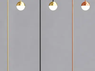 Cedar  Moss Floor Lamp 3D model