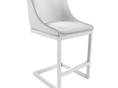 Sunpan - Holly Counter Stool - Zenith Graphite Grey 3D model