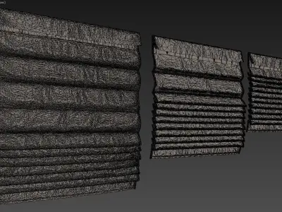 Roman shades 2 3D model
