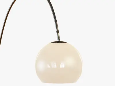 Overarching Acrylic Shade Floor Lamp 3D model