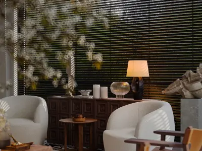 Houses in the forest 3D model