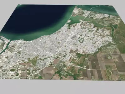 Cityscape Corpus Christi USA  3D model