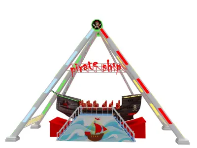 pirate ship ride 3D model