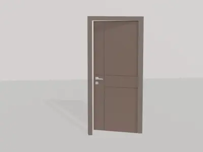 Interior door Low-poly 3D model 3