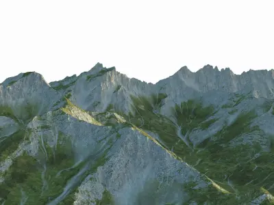 Swiss mountains 3D model