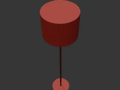 floor lamp Low-poly 3D model