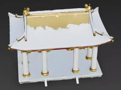 Luxurious Chinese Imperial Pavilion 3D Model Low-poly 3D model