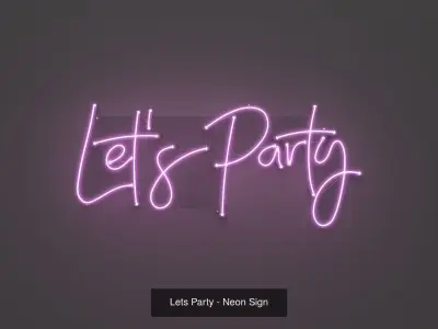 Lettering Pack 3 - Neon Signs