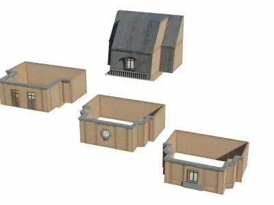 Haussmannien building 2 3D model