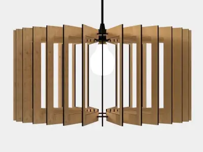 CEILING LIGHT LAMP 3D PRINT AND LASER CUT FILES MODEL 7 3D print model