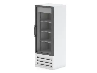 Display Refrigerator with Swing Glass Door 3D model