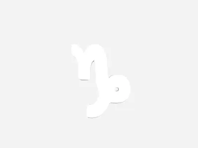 Capricorn v2 002 Low-poly 3D model
