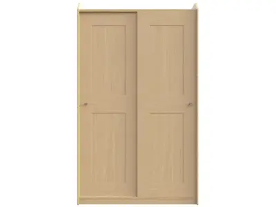 2 Door Sliding Wardrobe 3D model