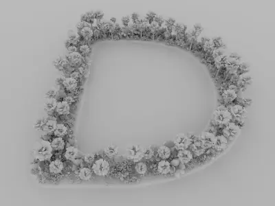 D Alphabet Island 3D model