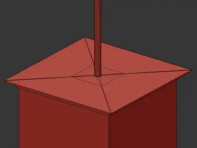 STEEG outdoor pendant light with shade 3D model
