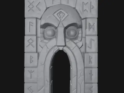 Dungeon Entrance-Gate of the Sage  Free 3D print model