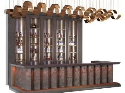 Loft  bar 3D model buy