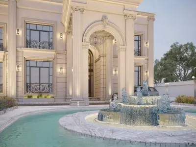 EXTERIOR CLASSIC VILLA 3D model