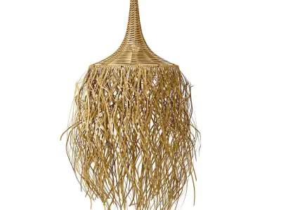 The Honolulu Pendant Natural Lamp Bazar Bizar 3D model