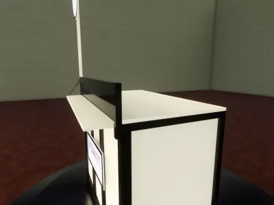 Simple Street Booth 1 3D print model