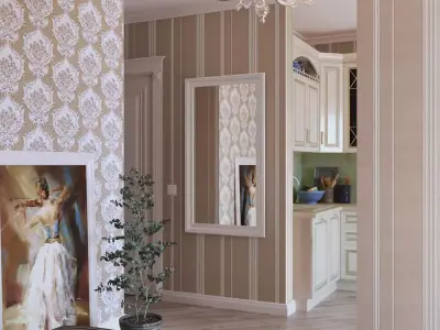 Cafe Mocha Stripe Wallpaper  Texture