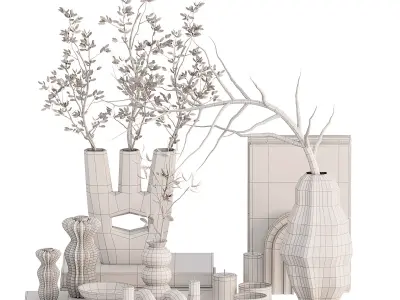 Decorative set 3D model 43