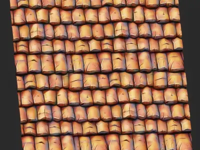 Stylized Roof Seamless Texture Texture