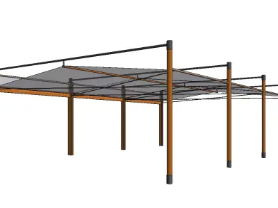 Revit Family - Canopy 01 Low-poly 3D model