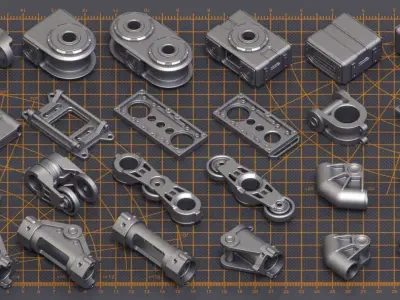 Mech Warrior 3D model