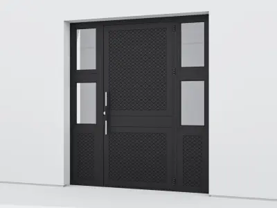 Aluminium door 90 3D model
