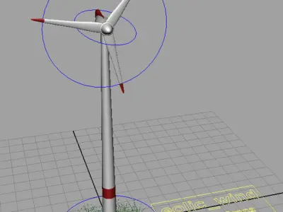 AS eolic wind rigged Free low-poly 3D model