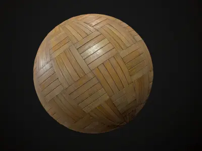 Old Parquet PBR  Texture