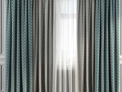 Curtain Set 163 3D model