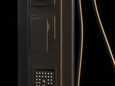 Klipen Anneta Black Shower Panel 3D model
